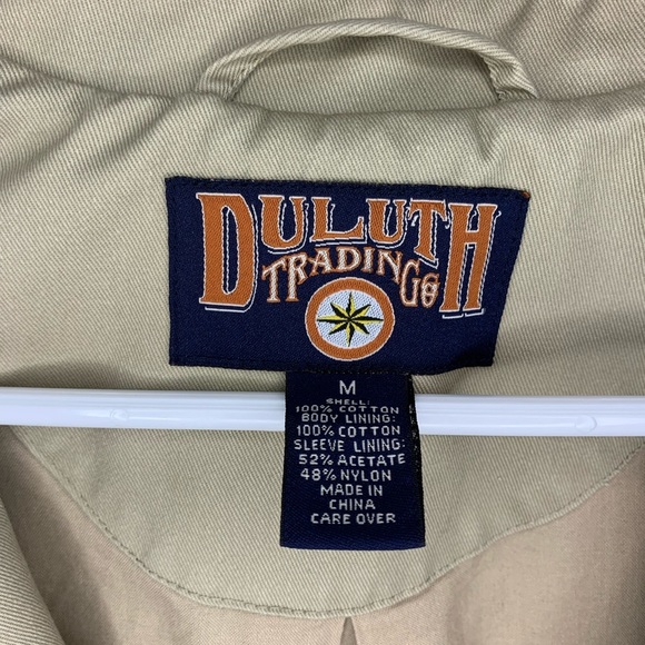 Duluth Trading Mens ORIGINAL “Fire Hose Presentation Jacket"  in Desert Khaki - Picture 7 of 9